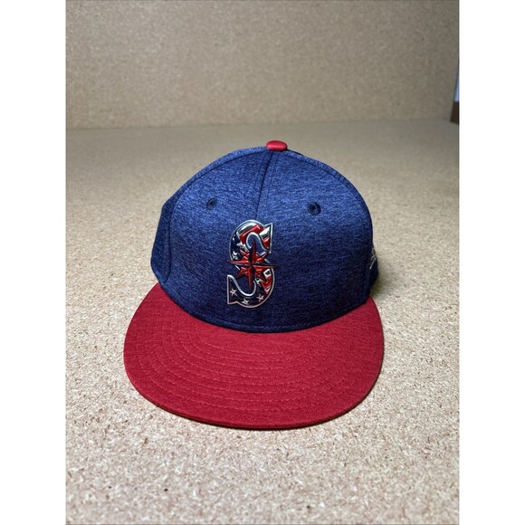 New Era Other - Seattle Mariners 4th of July New Era 59fifty fitted Navy cap hat 7 1/4